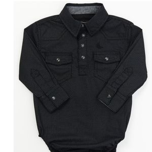 Cody James Infant Bedrock Printed Long Sleeve Onesie